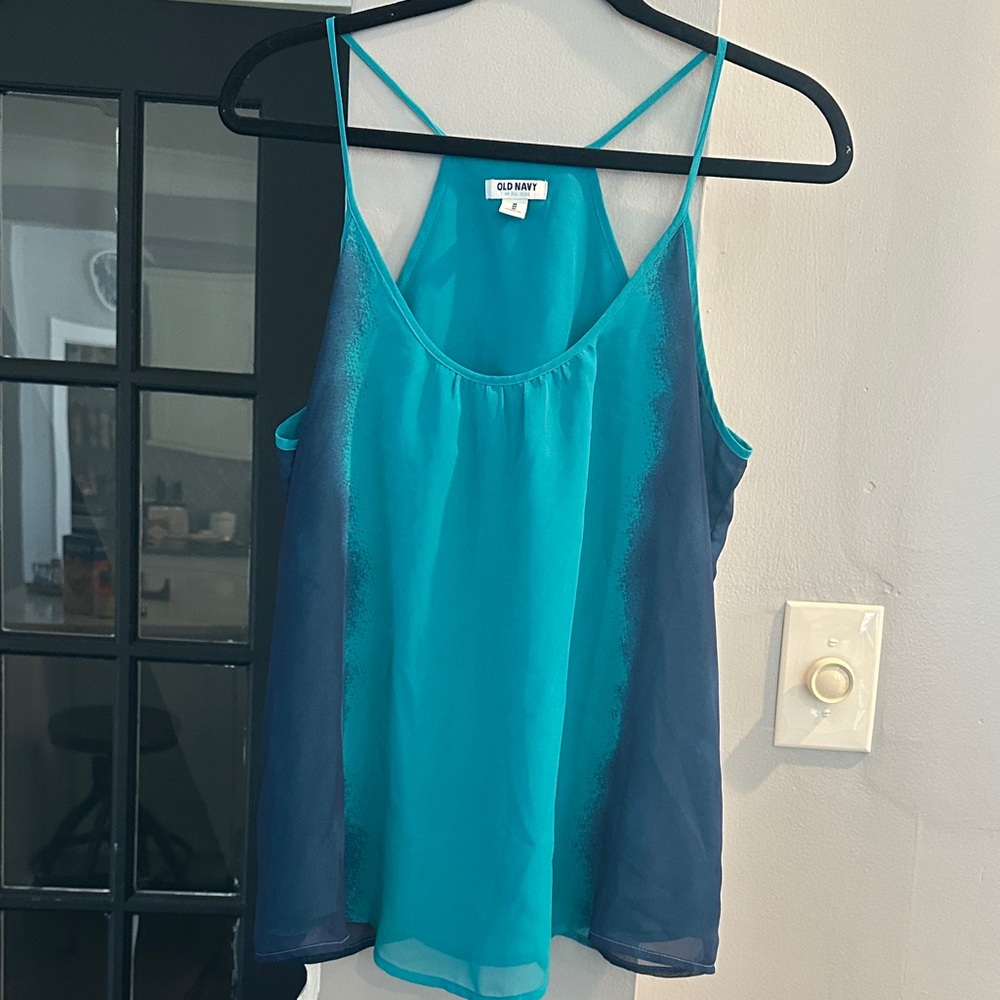 Old Navy Blue and Teal Camisole